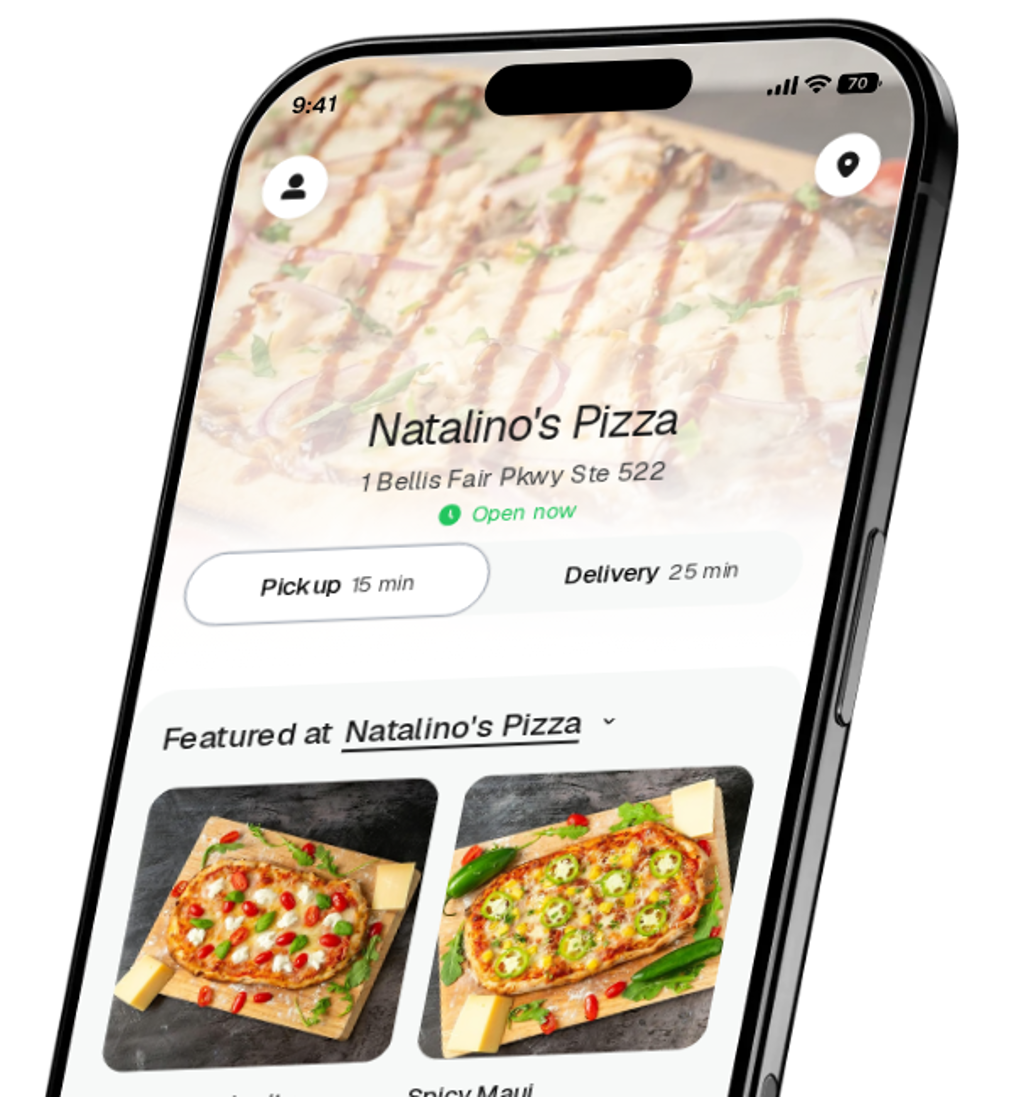 Natalino's Pizza app preview